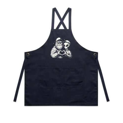 Alien, Bigfoot, Heart Hands - AS Colour Carrie Apron
