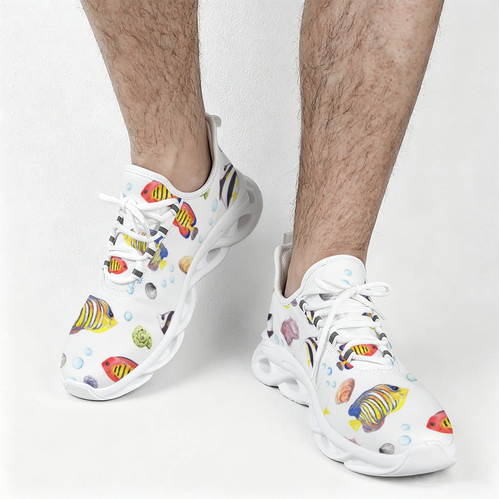 Tropical Fish Men's Twisted Sole Sneakers