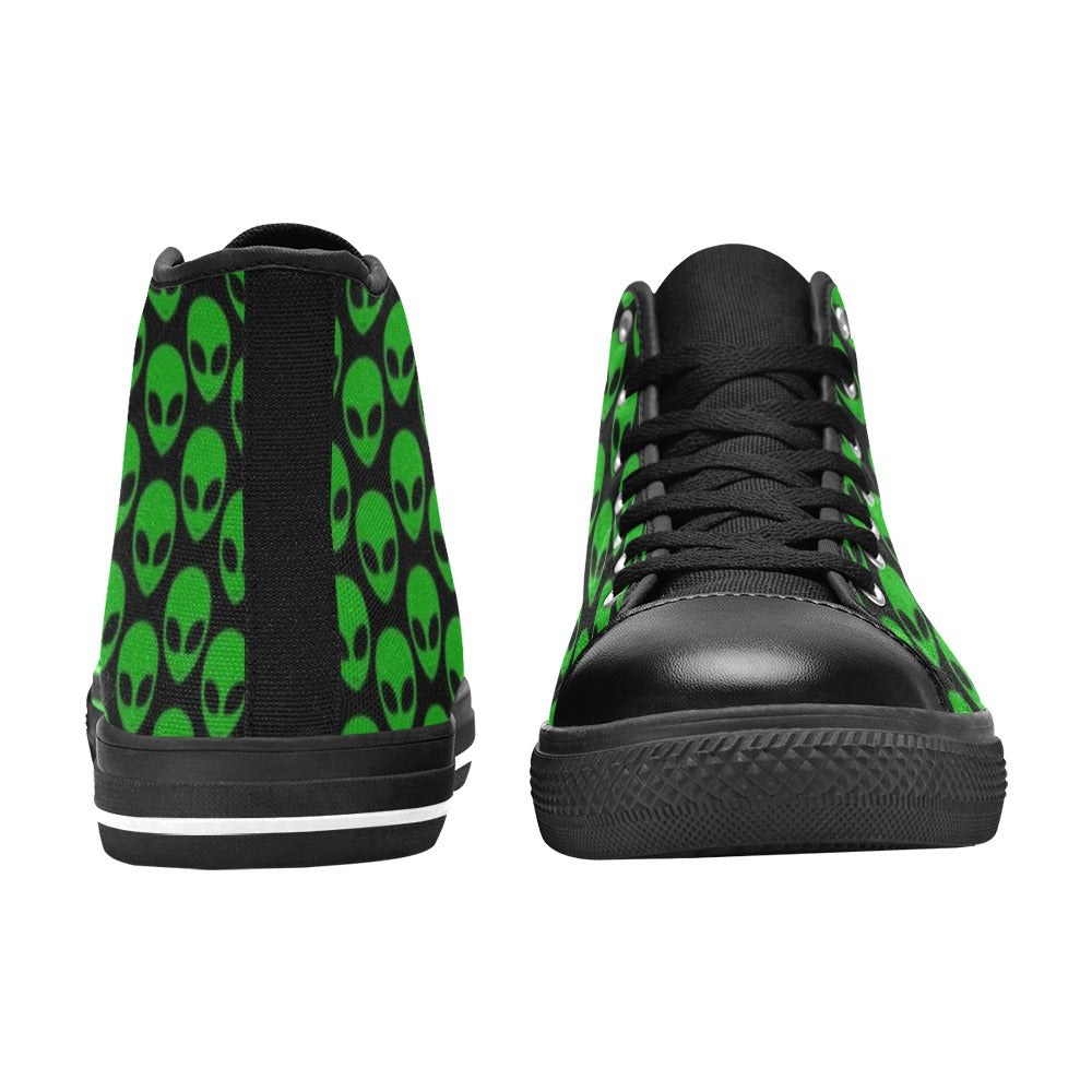 Aliens - Women's High Top Canvas Shoes