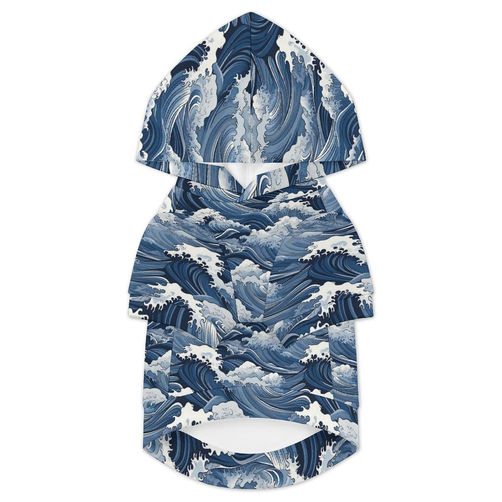 Japanese Waves Pet Hoodie (Large Size)