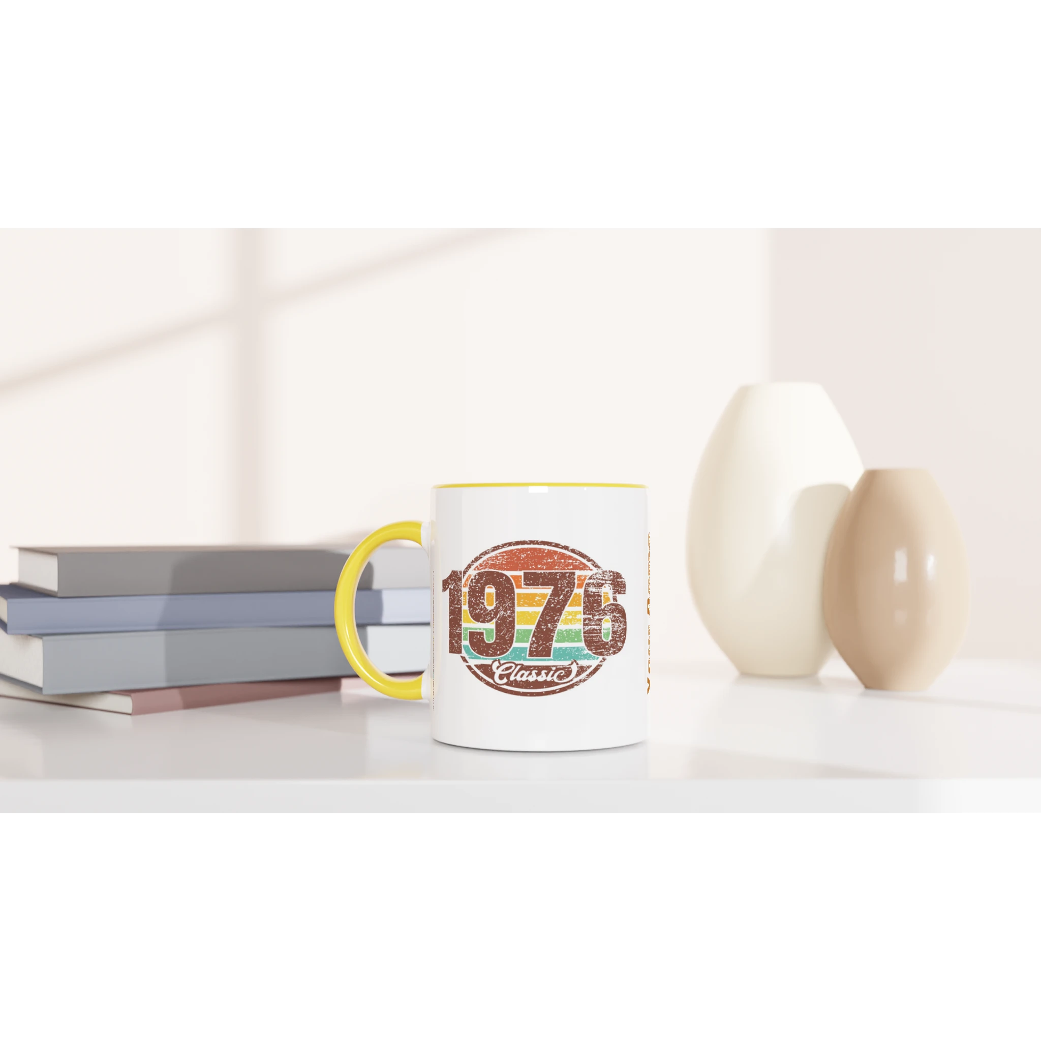 Personalised 1976 Classic 11oz Ceramic Mug Personalised 11oz Mug Globally Fulfilled