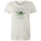 Save The Bees - Womens T-shirt Natural Womens T-shirt animal Printed In Australia
