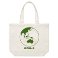 No Planet B Shoulder Canvas Tote Bag Default Title Large Tote Bag Environment Printed In Australia