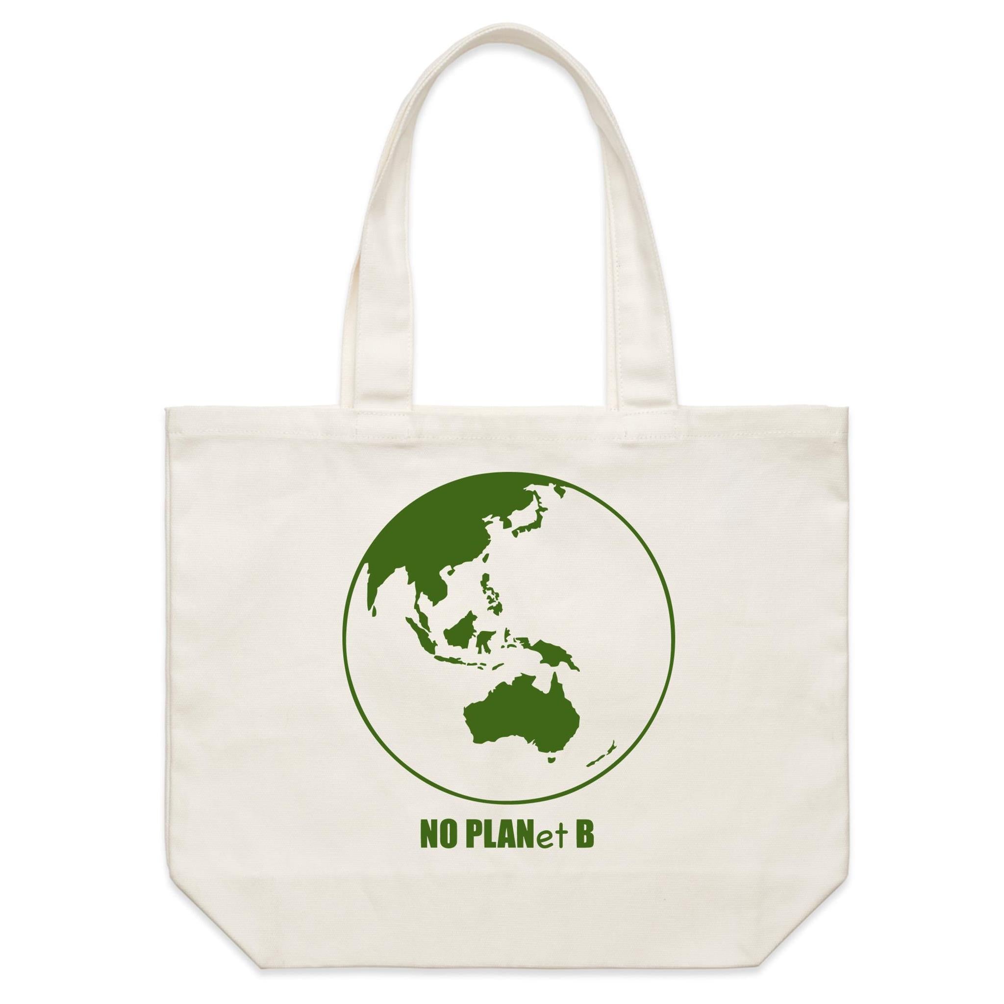 No Planet B - Shoulder Canvas Tote Bag Default Title Large Tote Bag Environment Printed In Australia