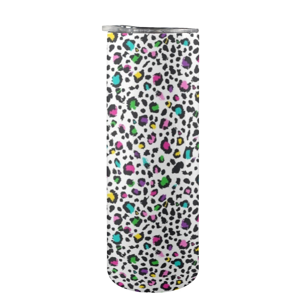 Animal Print In Colour - 20oz Tall Skinny Tumbler with Lid and Straw