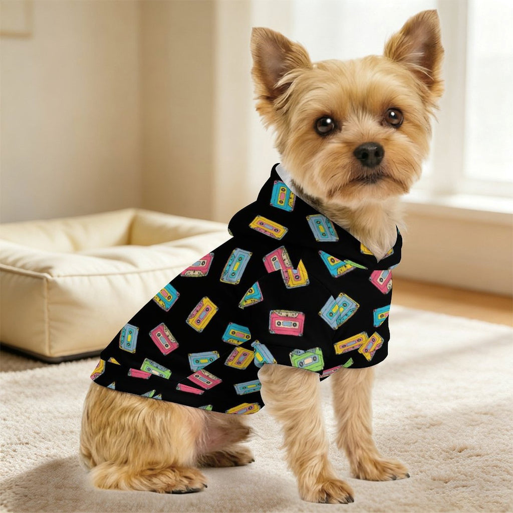 Cassette Tapes Pet Hoodie (Small Size)