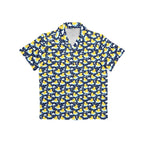 Rubber Ducks On Dark Junior Kid's Hawaiian Shirt Junior Kids Hawaiian Shirt 2-7 animal Printed Offshore