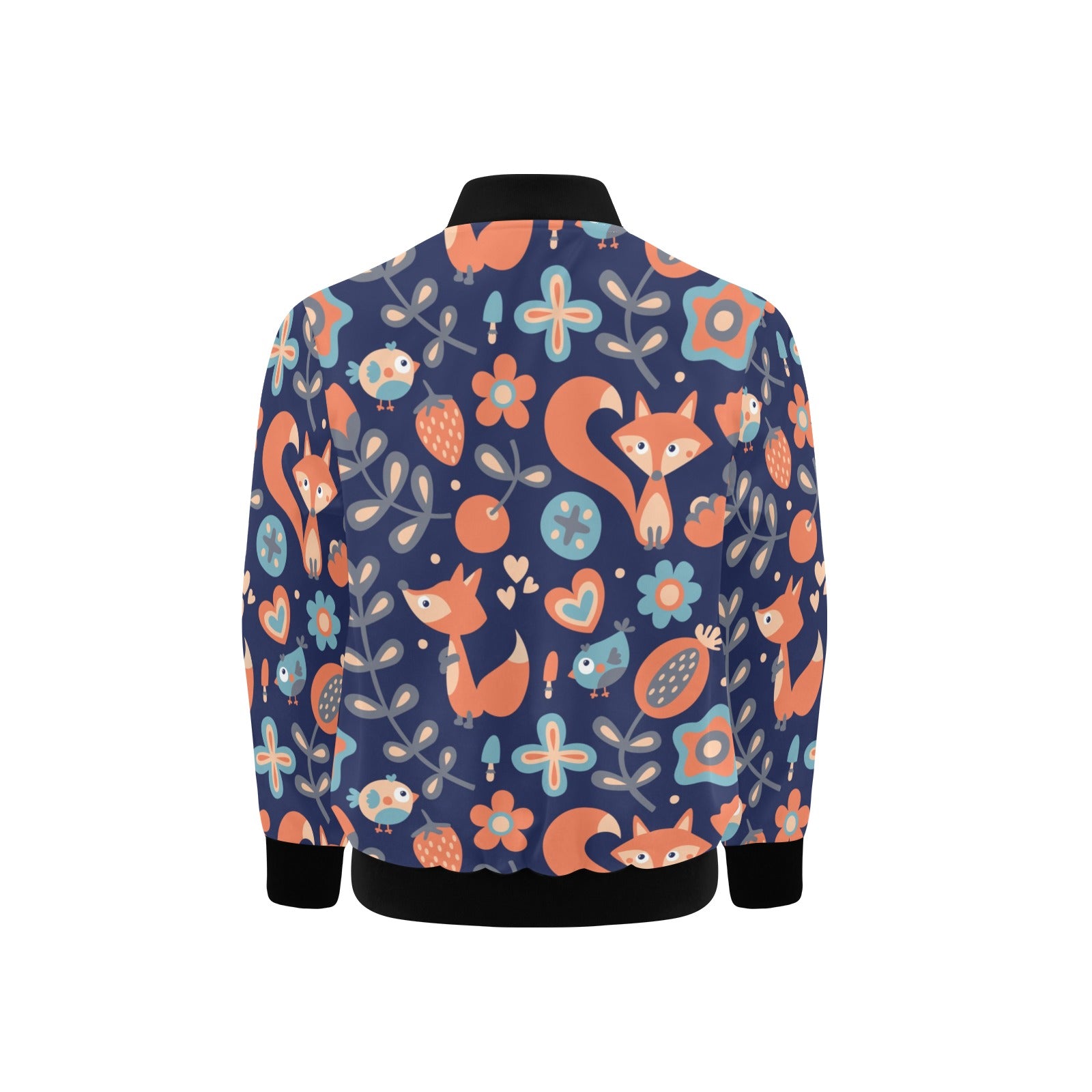 Cute Fox Kids Bomber Jacket Kids Bomber Jacket animal Printed Offshore