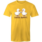Goose Bumps - Mens T-Shirt Yellow Mens T-shirt animal Printed In Australia