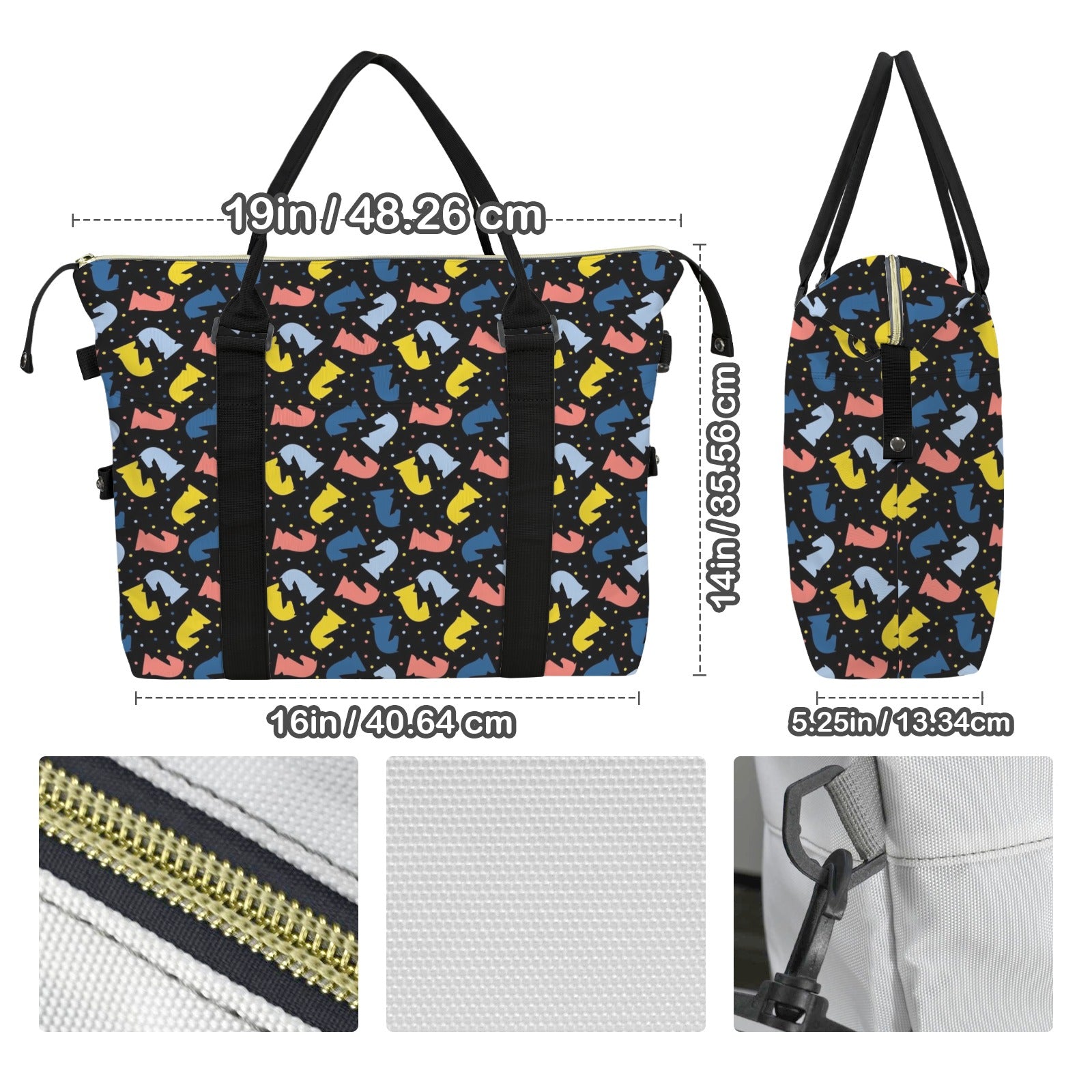 Colourful Chess Duffle Bag-Simple (Model 1715) Duffle Bag-Simple (1715)