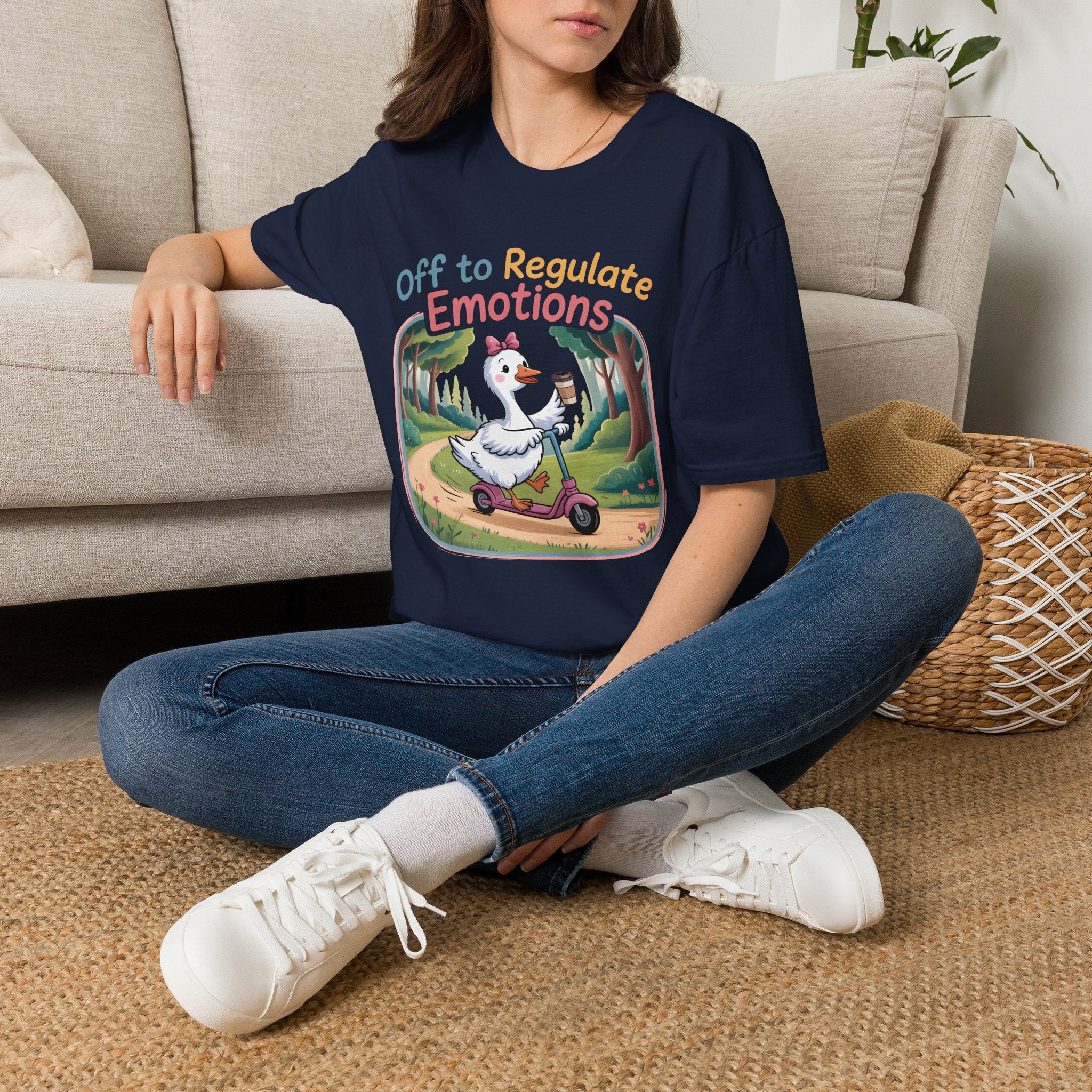 Off to Regulate Emotions Unisex T-Shirt Unisex Adult T-shirt animal Globally Fulfilled