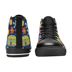 Hippie Caravan - Men's High Top Canvas Shoes