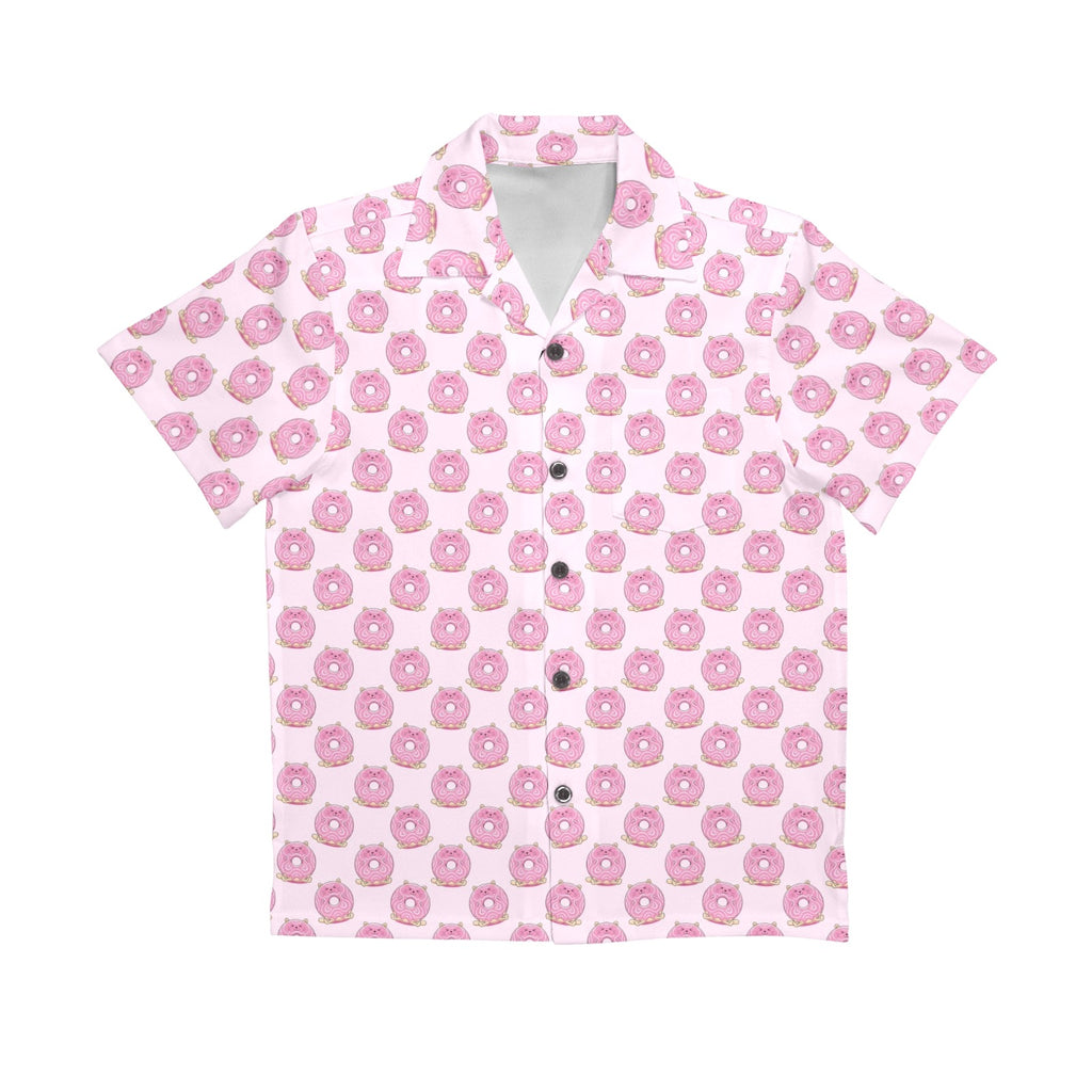 Cat Doughnuts Senior Kids Hawaiian Shirt