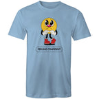 Feeling Confident - Mens T-Shirt Carolina Blue Mens T-shirt Printed In Australia