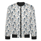 Astronauts And Rocket Ships Men's Casual Zip‑Up Bomber Jacket