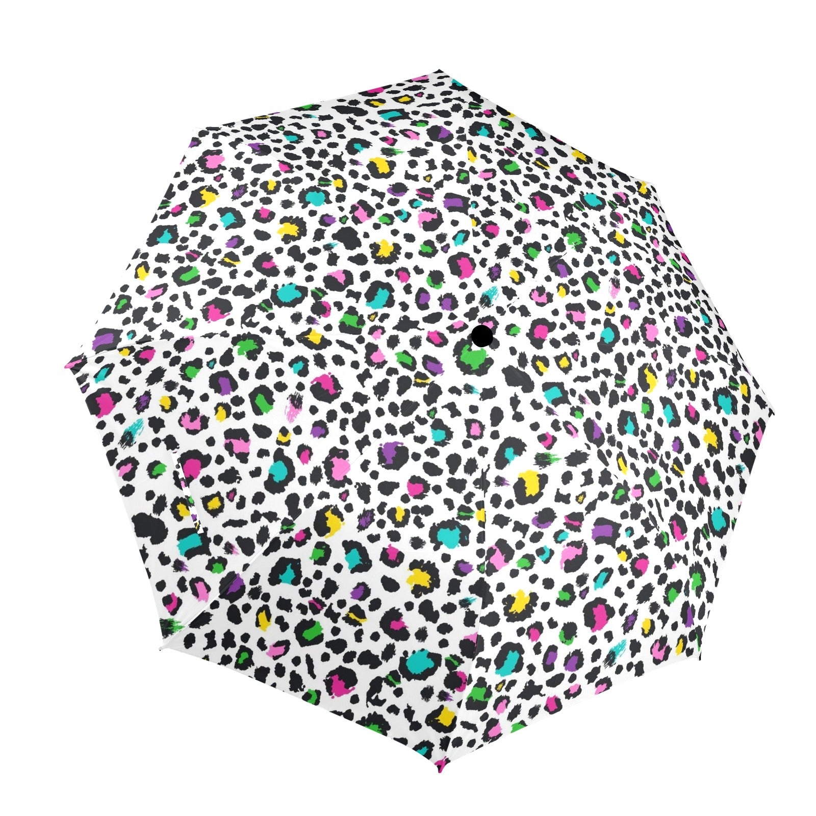 Animal Print In Colour - Semi-Automatic Foldable Umbrella (Model U12) One Size Semi-Automatic Foldable Umbrella (U12)