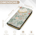 Books And Flowers -  PU Leather Wallet