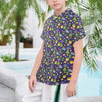 Groovy Alien And UFO Senior Kids Hawaiian Shirt