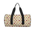 Round Pizzas On White Duffle Bag Duffle Bag Printed Offshore