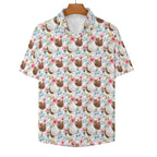 Coconuts Women's Short-Sleeve Button Up Shirt Women's Short-Sleeve Button Up Shirt Food Printed Offshore