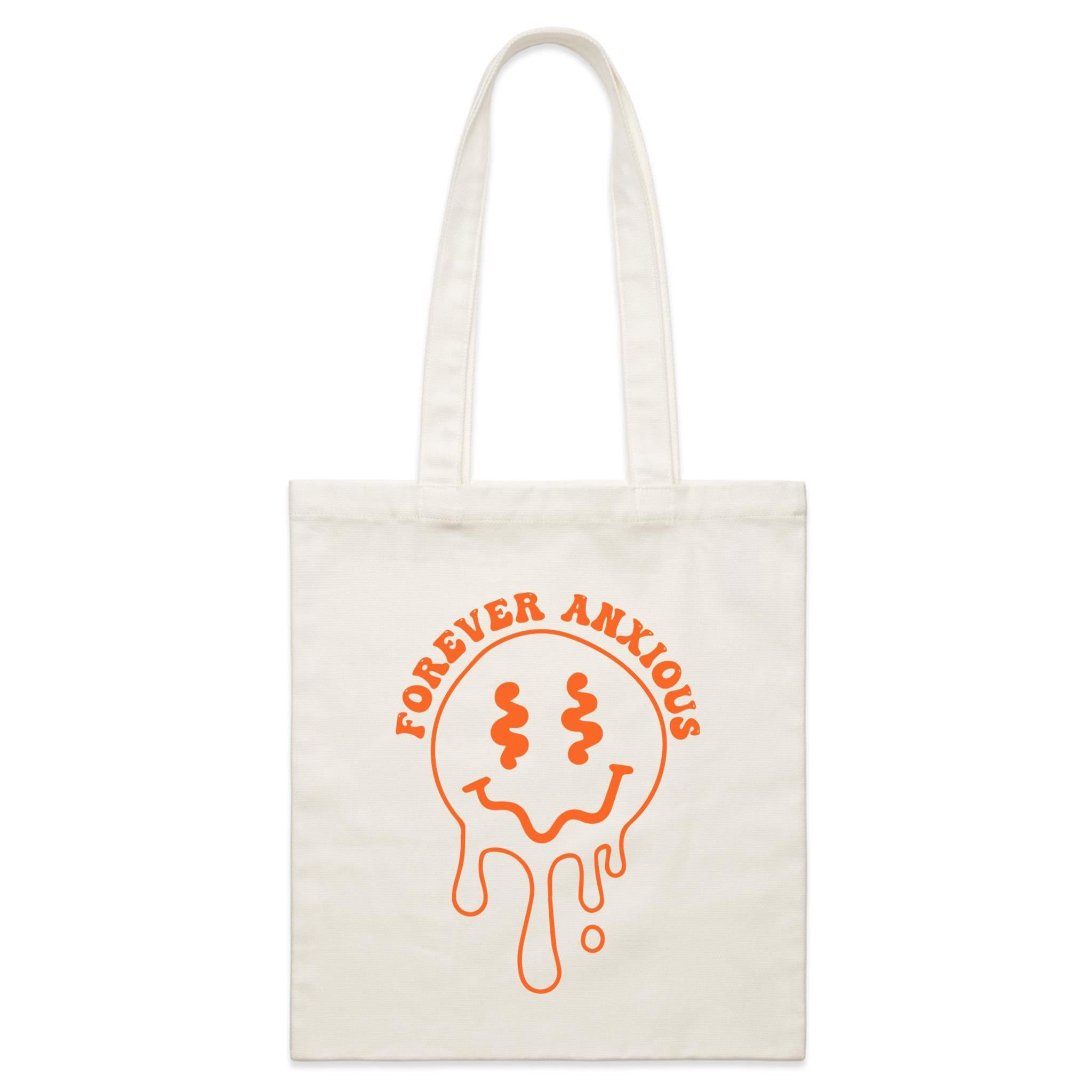 Forever Anxious - Parcel Canvas Tote Bag Default Title Small Tote Bag Printed In Australia