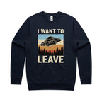 UFO I Want To Leave AS Colour Stencil Crew Sweatshirt