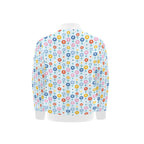 Abstract Cute Flowers Kids Bomber Jacket