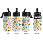 Ladybugs And Rainbows 12oz Kids Water Bottle with Straw Lid