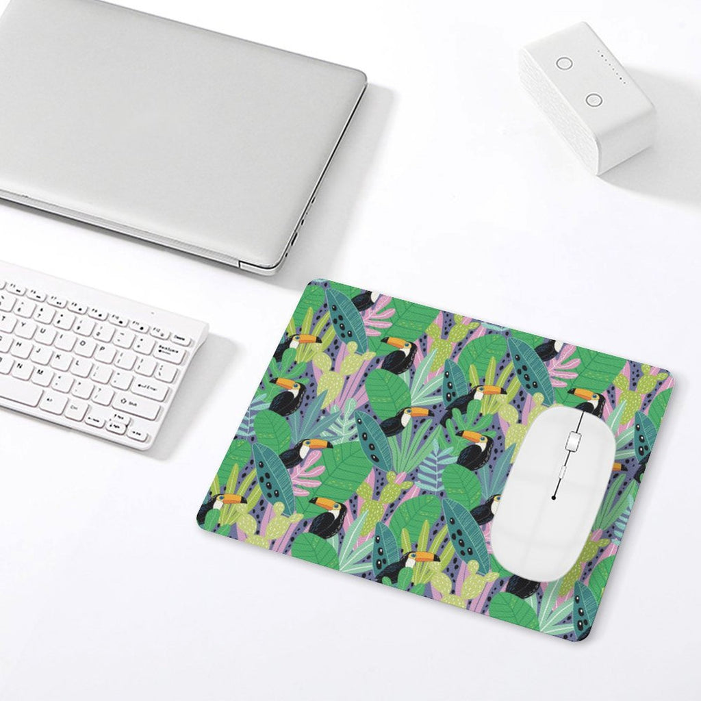 Bright Toucan Leather Mouse Pad Leather Mouse Pad animal Printed Offshore