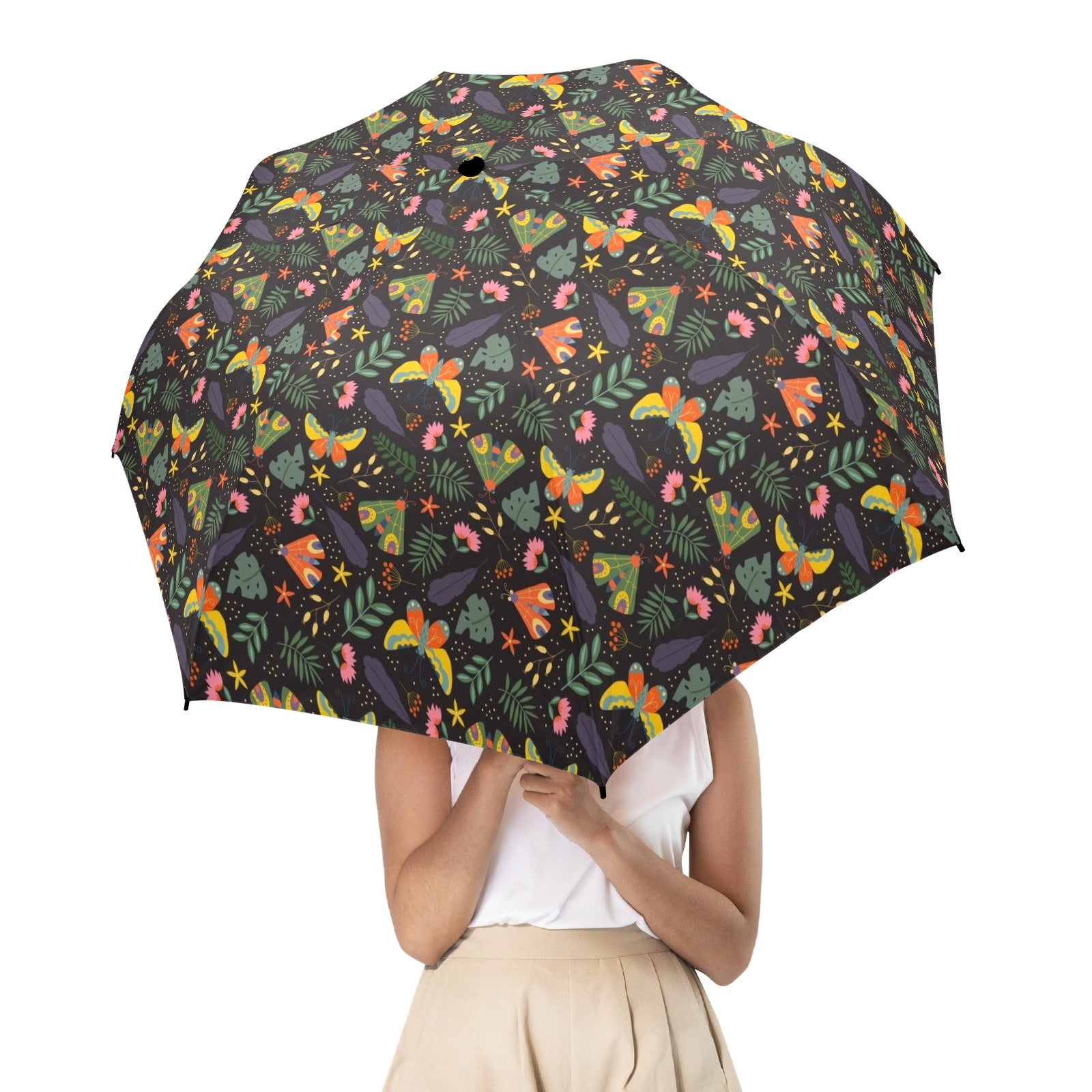 Dark Butterfly Umbrella Umbrella Printed Offshore