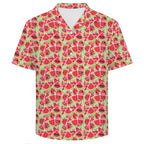 Busy Watermelon Men's Crinkle Hawaiian Shirt