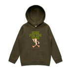 Here For The Food - Kids Hoodie Army Kids Hoodie Food Printed In Australia