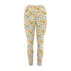 Retro Boho Flower Women's High Waist Pockets Yoga Leggings Women's High Waist Pockets Yoga Leggings Plants Printed Offshore