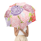 Abstract Roses - Semi-Automatic Foldable Umbrella (Model U12) Semi-Automatic Foldable Umbrella (U12)