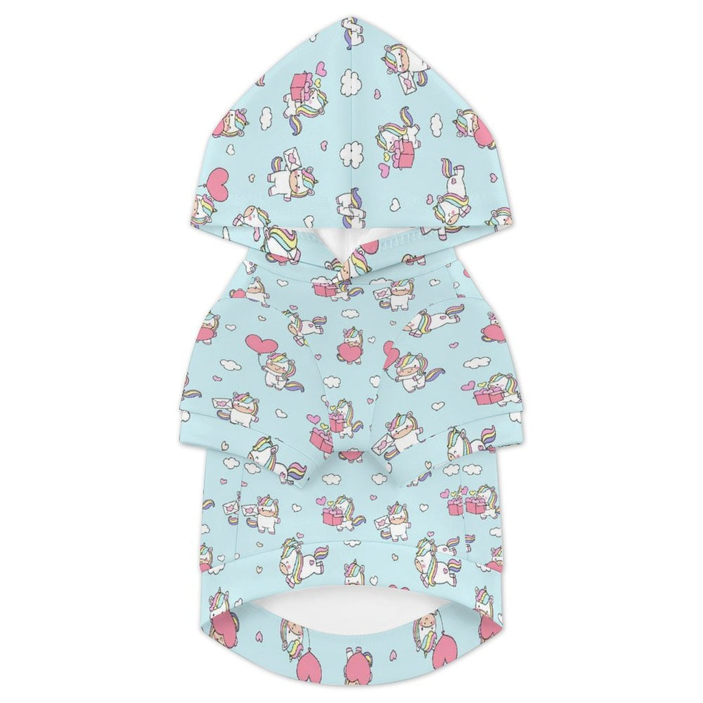 Rainbow Unicorn Pet Hoodie (Large Size)