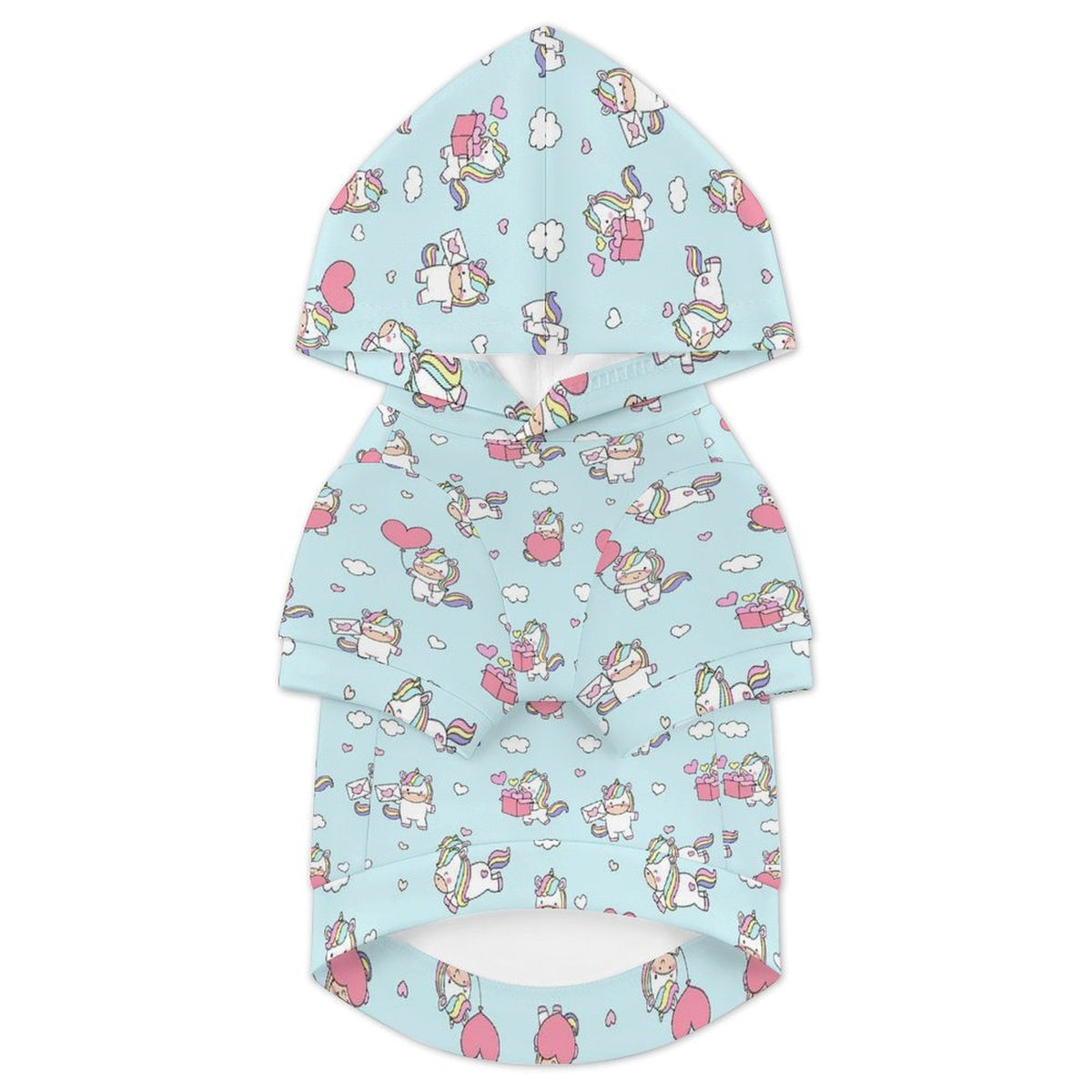 Rainbow Unicorn Pet Hoodie (Large Size)