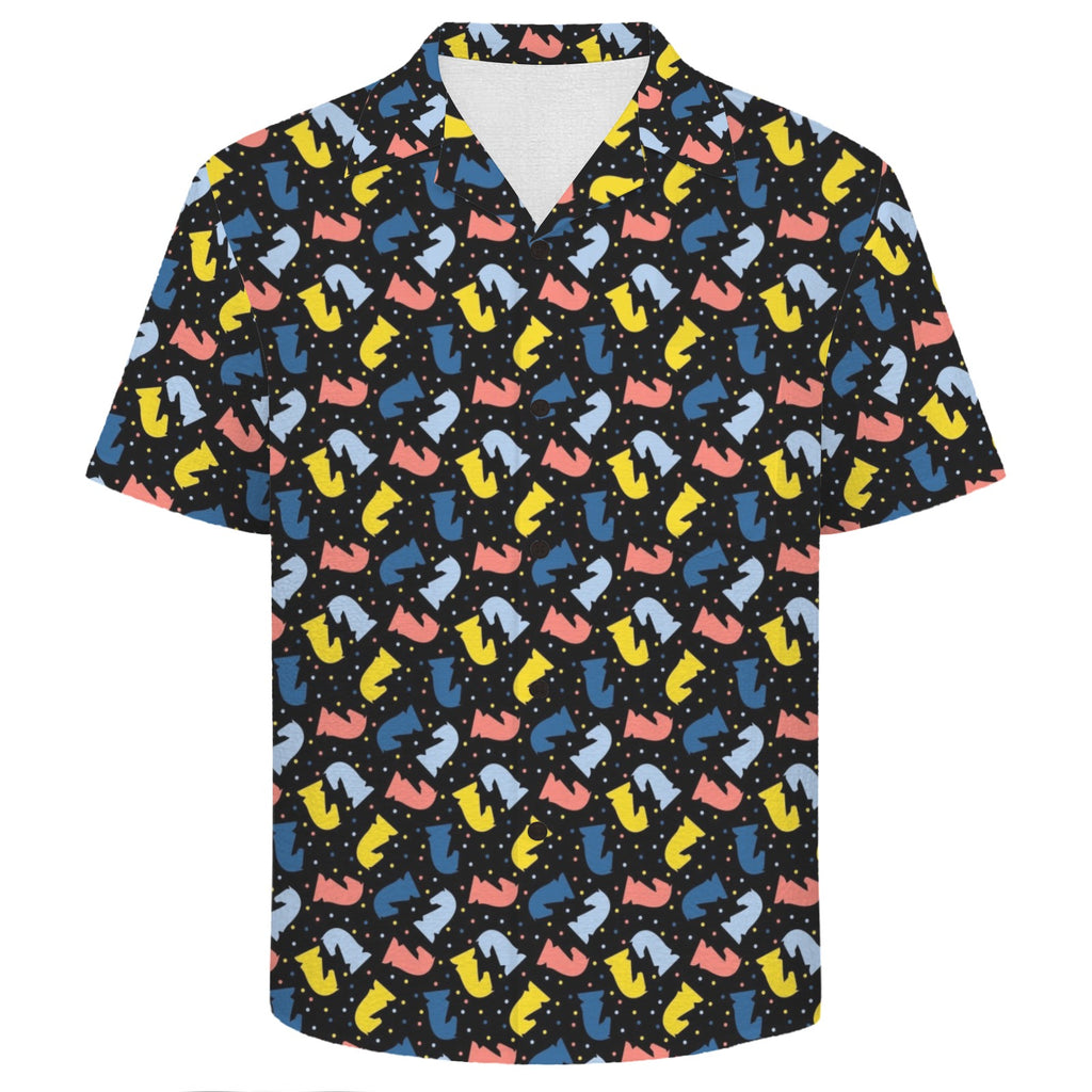 Colourful Chess Men's Crinkle Hawaiian Shirt