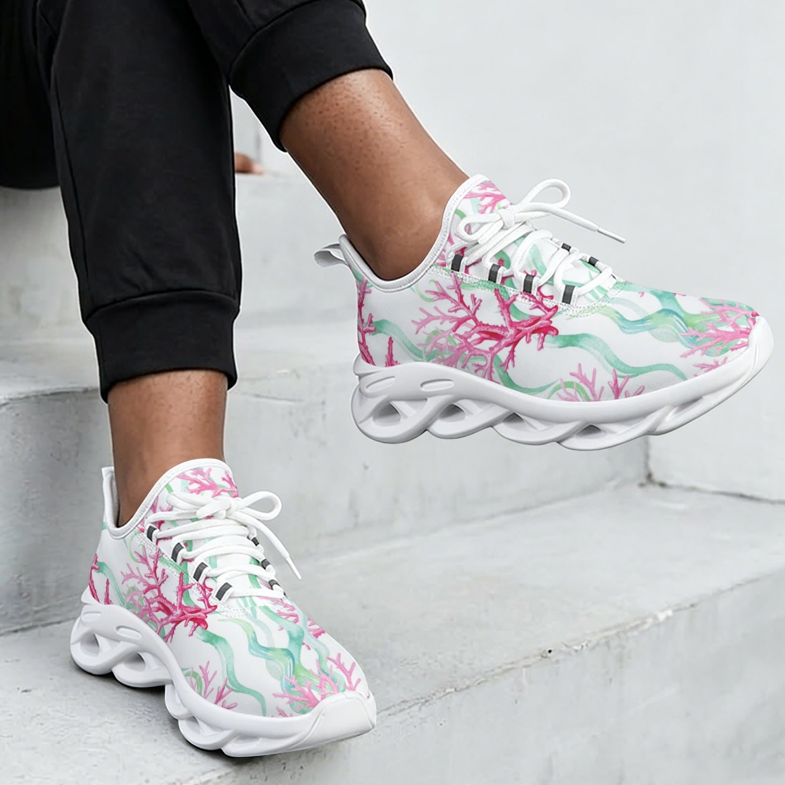 Pink Coral Women's Twisted Sole Sneakers