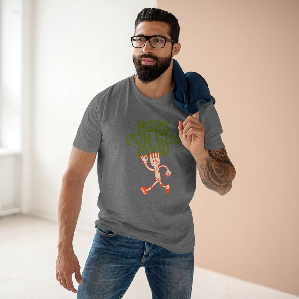 Here For The Food - Mens Adult Staple Tee