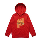 Good Vibes - Kids Hoodie Red Kids Hoodie Printed In Australia