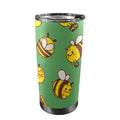 Busy Bees 20oz Mobile Tumbler with Lid (Black Lock) One Size 20oz Travel Mug animal Printed Offshore