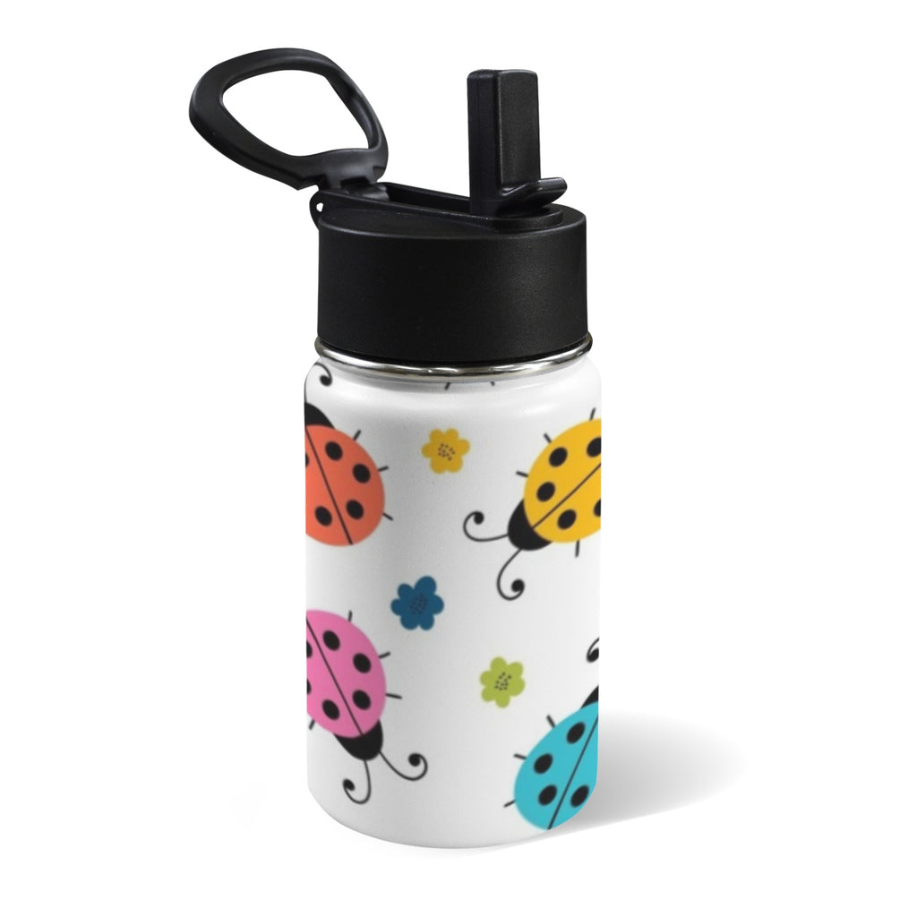 Ladybugs 12oz Kids Water Bottle with Straw Lid