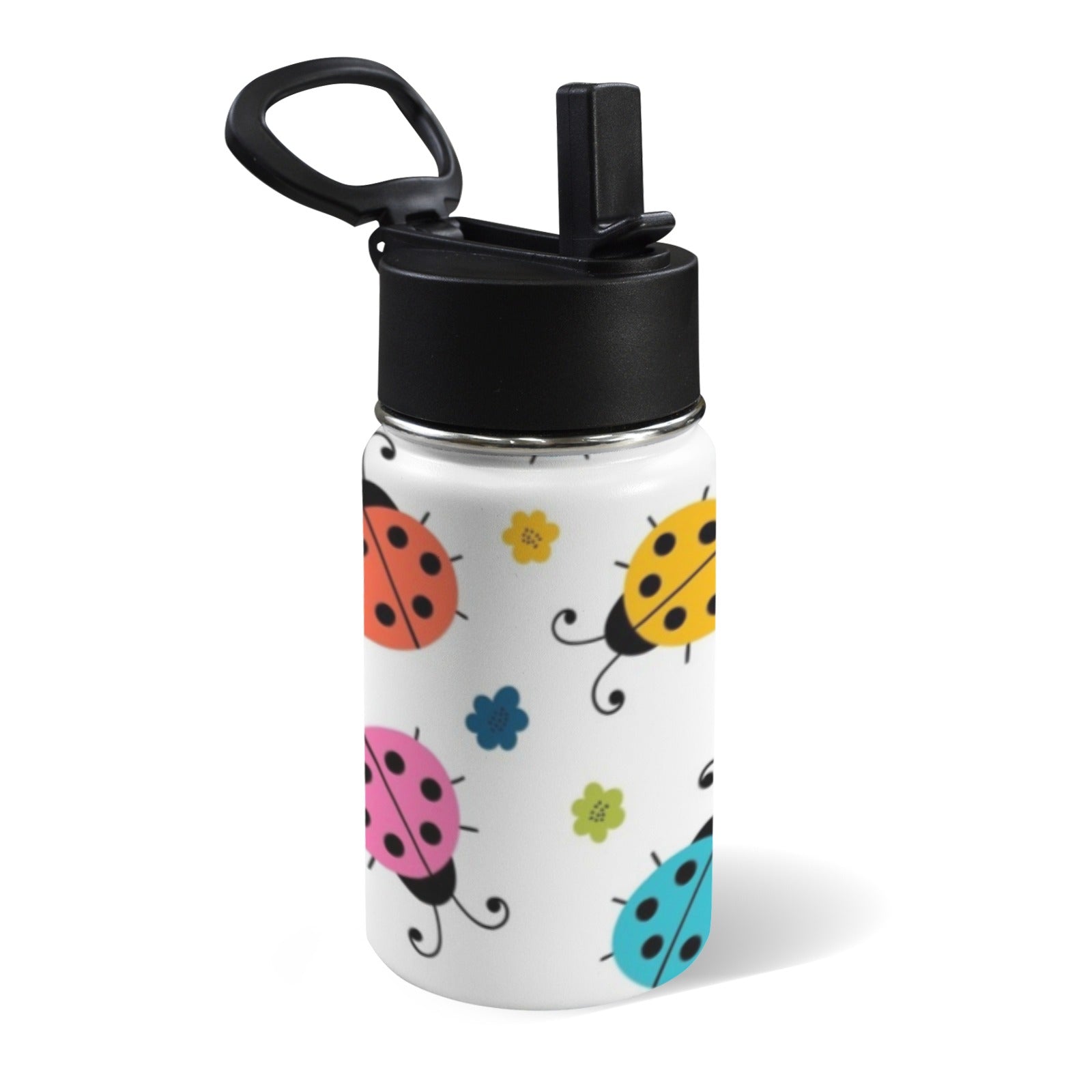 Ladybugs 12oz Kids Water Bottle with Straw Lid