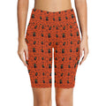 Halloween Black Cats Women's Bike Shorts With Side Pockets