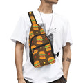 Burgers Chest Bag One Size Cross Body Chest Bag Food Printed Offshore