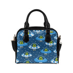 Cute Aliens in UFOs - Shoulder Handbag (Model 1634) One size Shoulder Handbags (1634)