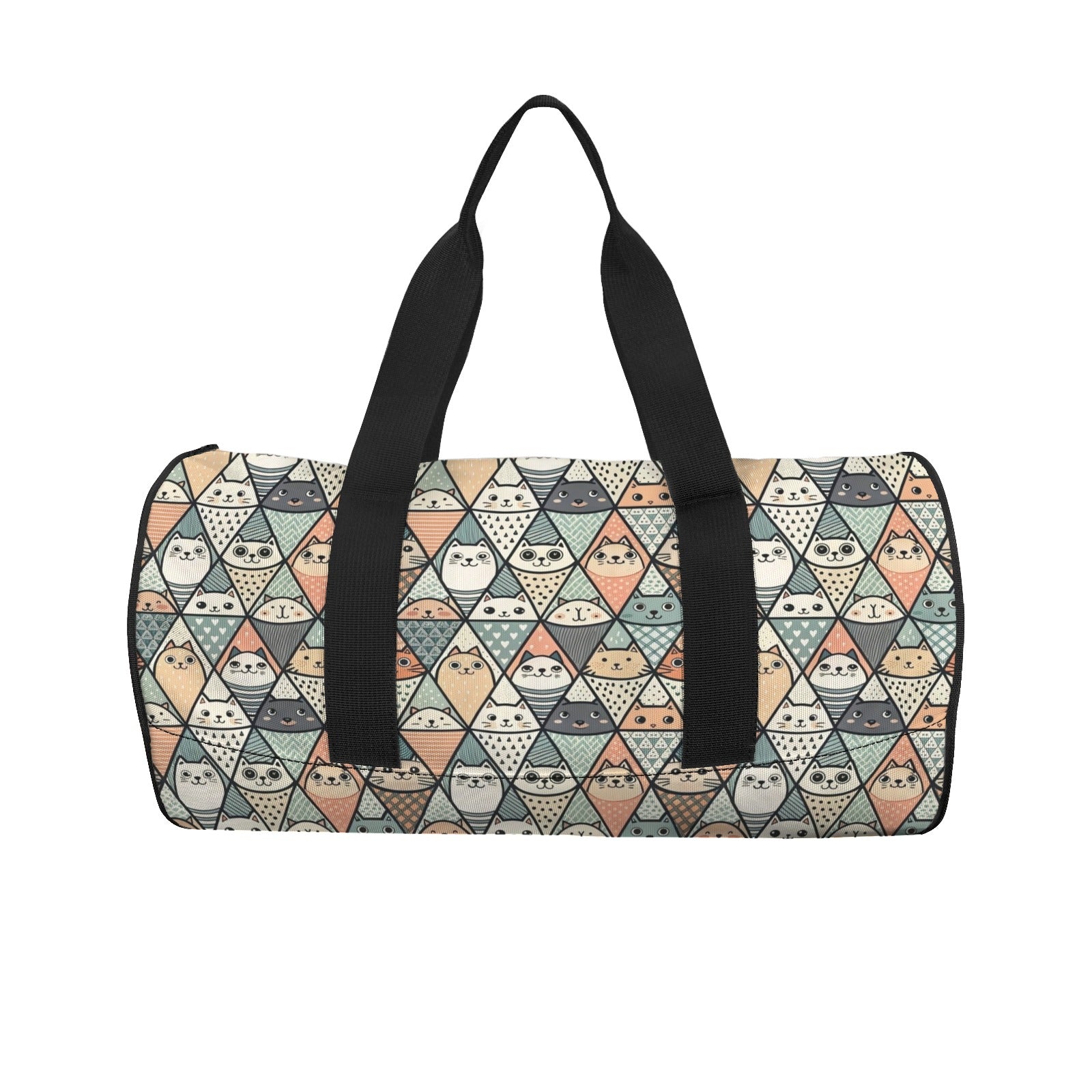 Diamond Cat Pattern Duffle Bag Duffle Bag Printed Offshore