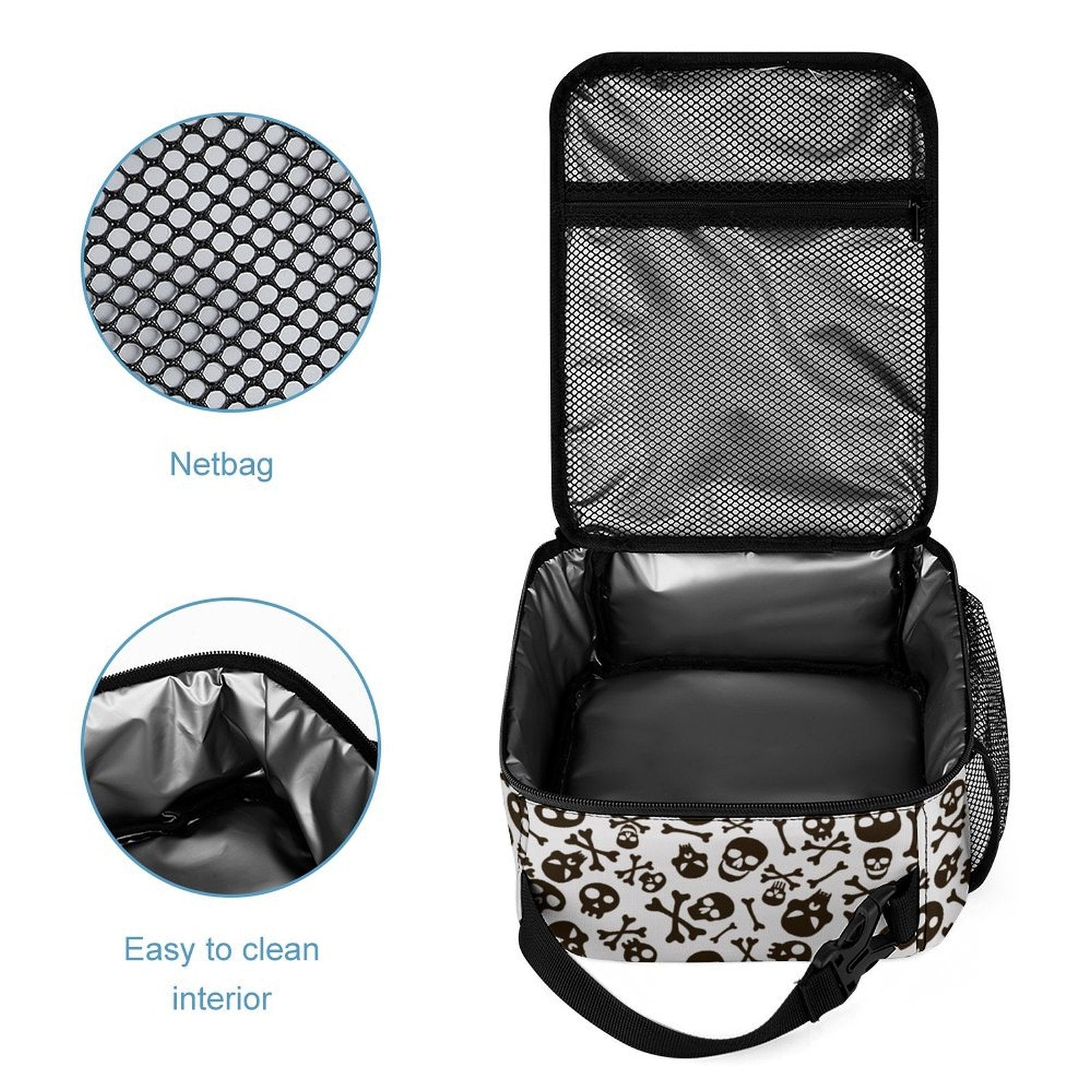 Skull And Crossbones Backpack, Lunch Bag & Pencil Case Set