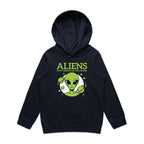 Aliens Don't Believe In You Either Kids AS Colour Hoodie