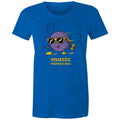 Music Moves Me Women's AS Colour T-shirt Bright Royal Womens T-shirt Music Printed In Australia